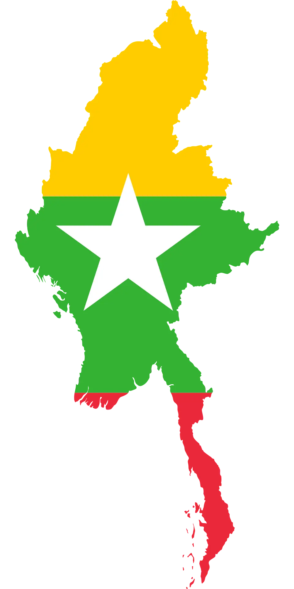 缅甸地图插画——缅甸加密货币是否合法与监管现状